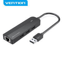 【COD】Vention USB HUB 3 พอร์ต USB 3.0 / USB 2.0 HUB พร้อม RJ45 Fast Ethernet / อะแดปเตอร์ Gigabit Ethernet USB 3.0 / USB 2.0 HUB พร้อมพอร์ตจ่ายไฟ Micro USB สำหรับ PC แล็ปท็อปฮาร์ดดิสก์ USB 3.0 / USB 2.0 HUB