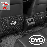 แผ่นรองกันลื่นสำหรับเด็กหนังรถยนต์สำหรับ BYD Atto 3หยวนบวกผ้าคลุมปกป้องหลังที่นั่งกันน้ำ