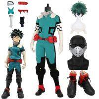 เสื้อฮู้ดมิโดริยะอิซุคุการต่อสู้ Deku ชุดคอสเพลย์อนิเมะฮีโร่ของฉันคอสเพลย์ตัวละครวิกรองเท้าบู๊ทเล่นหิมะจั๊มพ์สูทแบบยูนิเซ็กส์ชุดสำหรับวันฮาโลวีน