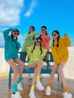 23 Colors 2022 Summer Oversized Girls Hoodies Pocket Sweatshirts Hooded Harajuku Casual Vintage Korean Pullovers Women Clothes