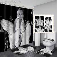 【CW】❀△☃  Marilyn Monroe  Shower Curtains Curtain Anti-slip Set Toilet Rugs J03