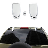 Car Rear Door Window Glass Hinge Decoration Cover Trim Accessories for Jeep Liberty 1999-2006 Exterior Mouldings Chrome