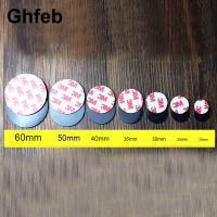 Ghfeb 10PCS รอบ Self-adhesive Disc แม่เหล็กติดตู้เย็นยางแม่เหล็ก DIY งานฝีมือ Dia 20/25/30/35mm-Lianeur