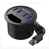 ORICO 4 IN 1 Desk HUB Grommet Reader USB 3.0 Sound Card Type C Splitter  Dock Station Headphone  Audio Interface for Desktop PC USB Hubs