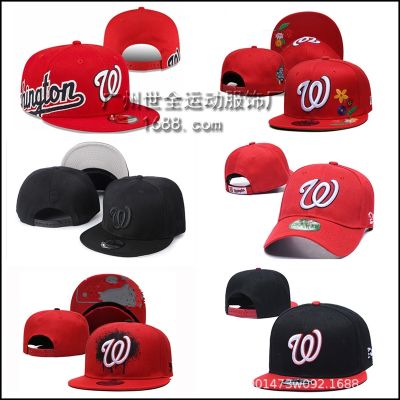 ☞✿卍 National team baseball cap men and women embroidery flat brim cap American team peaked cap fans sunshade hat foreign trade wholesale