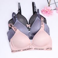 Women Glossy Thin Padded Bras Bow Twist Push Up Smooth Bra Brassieres