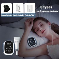 CES Sleep Aid Device Insomnia Anxiety Depression Therapy Transcranial Microcurrent Pulse Massage Sleeping Instrument Home