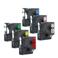 ป้าย Dymo D1 ที่เข้ากันได้ 6 ชิ้น 9 มม. 40913/915/916/917/918/919