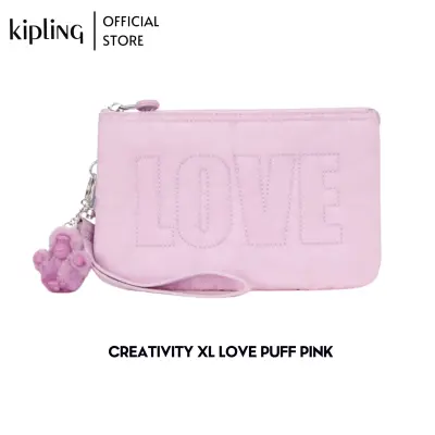 กระเป๋าสตางคื Kipling รุ่น CREATIVITY XL สี LOVE PUFF PINK