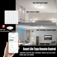 สวิตช์ไฟ ZigBee,สวิตช์ปุ่มกดติดผนังบ้านอัจฉริยะ,23ทาง,การควบคุมแอพ,มาตรฐาน EU UK,ทำงานร่วมกับ Home Aleax