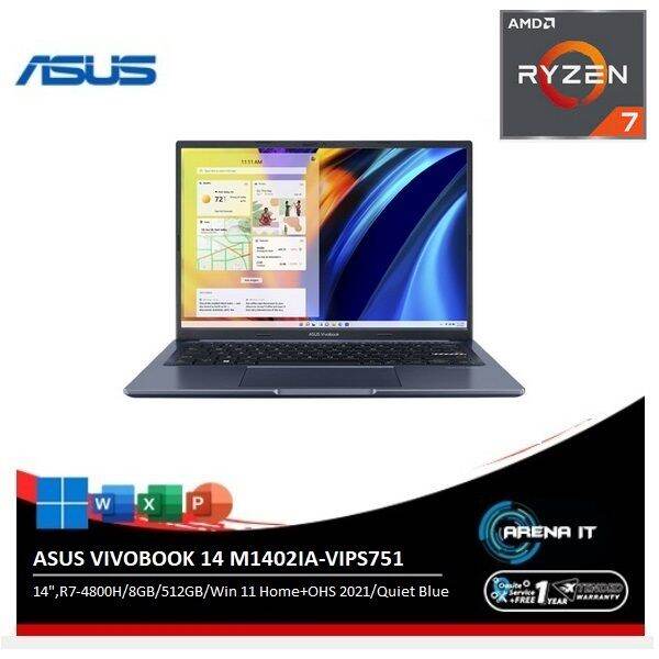Asus Vivobook 14 M1402IA-VIPS751 [AMD Ryzen 7-4800H/8GB/512GB SSD/14 ...