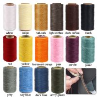 【YD】 6/8/12/15 Rolls Dacron Waxed Threads Leather Sewing Wax Thread Braided Rope Decorate Round