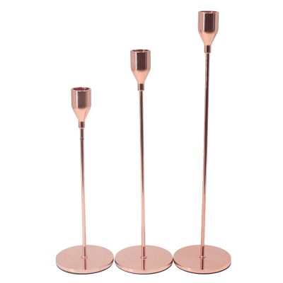 Metal Candle Holders Candlestick Fashion Wedding Table Candle Stand Exquisite Candlestick for Taper Candles Home Decor