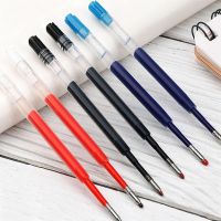 อุปกรณ์การเรียนเล็กๆน้อยๆ10ชิ้น/ล็อตอย่างราบรื่น99มม. ปากกาลูกลื่นปากกาเขียนปากกาเจลเจลสำหรับเติมปากการีฟิลสีแดงสีดำสีน้ำเงิน