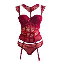 Sexy Corsets and Bustiers Lingerie Sexy Floral Lace Bustiers Charming Strappy Transparent Underwear Women Corset Gothic Clothes