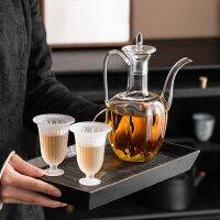 Imitation Song Song heat-resistant glass hand-held pot imperial concubine pot wine divider creative transparent teapot electric ceramic stove special for boiling teapot Stolzle glass