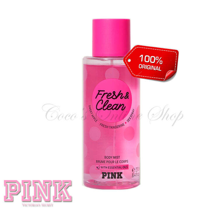 Original Victoria Secret Pink Fresh And Clean Fragrance Mist 250ml