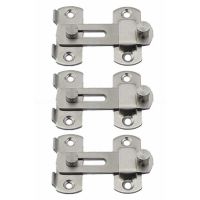 3X 20X50x70mm Stainless Steel Home Safety Gate Door Bolt Latch Slide Lock Hardware Door Hardware Locks Metal film resistance