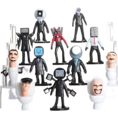 Skibidi Toilet Action Figure Speakerman TV Man Monitor Man Model Dolls Toys For Kids Gifts Collections