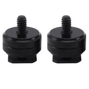 Shoe Screw Mount Adapter 2 Pack Hot Shoe IC Recorder Concatenable Yes 1 4