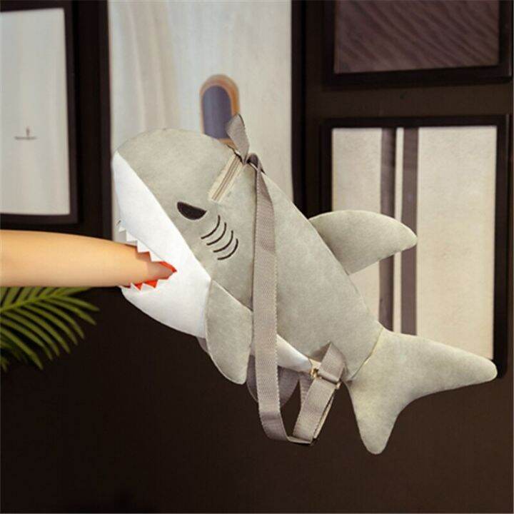 lovely-fish-shark-shoulder-backpack-bags-schoolbag-plush-toys-stuffed-marine-animals-kids-children-boys-girls-girlfriend-gifts