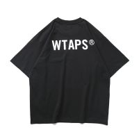 COD P6EE WTAPS Japanese loose back logo round neck chest pocket printed short sleeve t mens and womens ins trendy