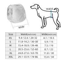 ผ้าอ้อมสุนัขแบบนำกลับมาใช้ใหม่ได้ (2แพ็ค) ล้างได้ Graphene ตัวผู้สุนัขแผ่นรัดหน้าท้องต้านเชื้อแบคทีเรียผ้าซับน้ำสัตว์เลี้ยงแถบเอวกางเกงอนามัยกันรั่ว