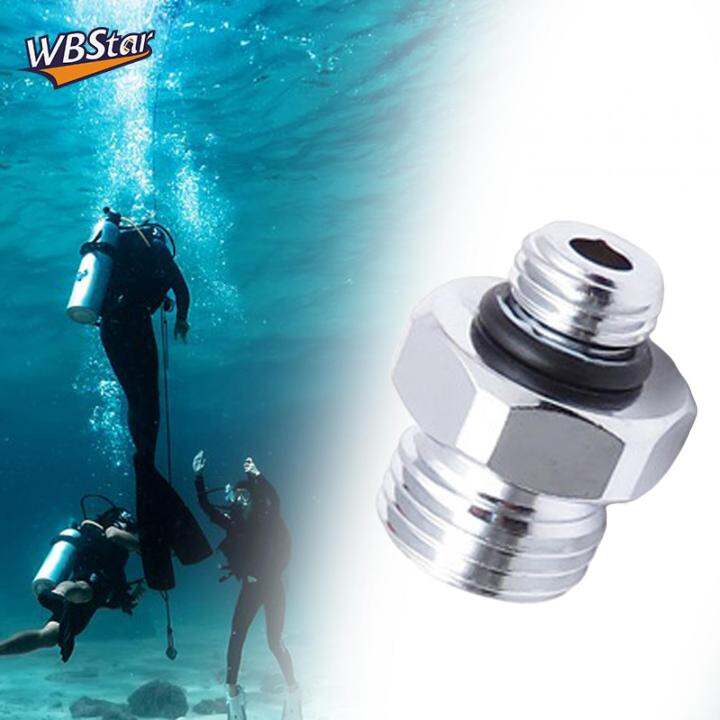 WBStar Scuba Diving Thread Adapter Underwater Outdoor Activities Brass