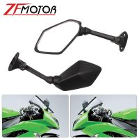 ☁สำหรับคาวาซากิ ZX6R ZX-6R 6R ZX 636 ZX-636 ZX636 2009 2010 2011 2012อุปกรณ์เสริมมอเตอร์ไซค์กระจกด้านข้างมองหลัง