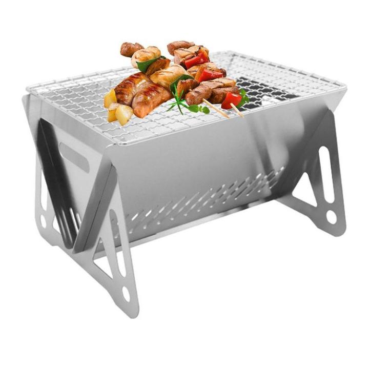 mini-folding-camping-grill-compact-stainless-steel-folding-barbecue-grill-bbq-grill-with-easy-portability-for-outdoor-barbecues-camping-traveling-picnics-successful