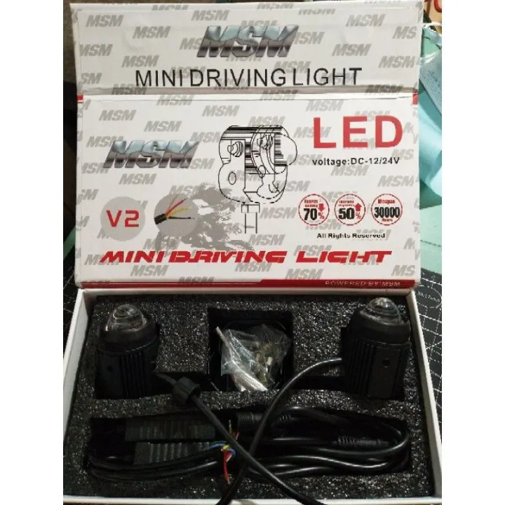 Mini driving light V2 4wires universal | Lazada PH