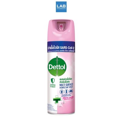 Dettol Disinfectant Spray Sakura Blossom 450 ml. เดทตอล ดิสอินเฟคแทนท์ กลิ่นซากุระ บลอสซั่ม สเปรยฆ่าเชื้อแบคทีเรียและเชือรา 1 ขวด บรรจุ 450 มล.