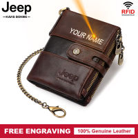 Top Quality Genuine Leather Men Wallet Coin Pouch Small Mini Card Holder Double Zipper Portomonee Splice Male Slim Walet Pocket