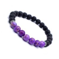 【cw】 7 Chakra Lava Rock Bracelets For  Healing Balance Beads Women Men DIY Aromatherapy Essential Oil Diffuser Stone Bangle Jewelry