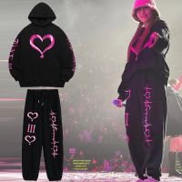 【DT】hot！ KPOP 4TH WORLD TOUR Ⅲ 2 Piece Set Tracksuit Sportwear Fleece Hoodies Pullover Sweatshirts Jogger Pants Warm Outfits