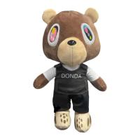 Kanye Bear Plush Toy Cute Stuffed Plushie 26cm Cartoon Bear Soft Bear Dolls Decor Christmas Birthday Gift for Kids Adults serviceable