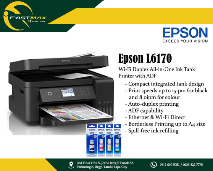 Epson L6170 Wi Fi Duplex All In One Ink Tank Printer With Adf Lazada Ph 4317