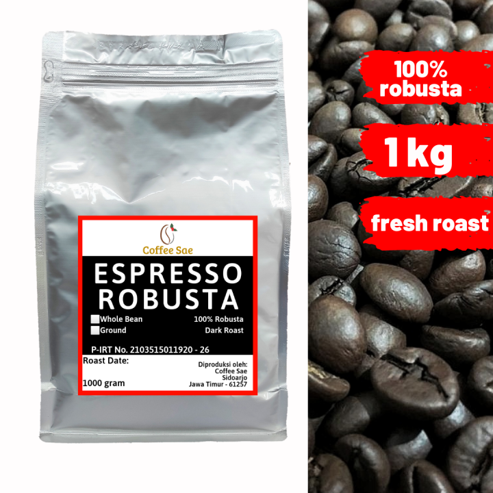 Kopi Espresso Full Robusta Kg Biji Atau Bubuk Kopi Espresso Fine