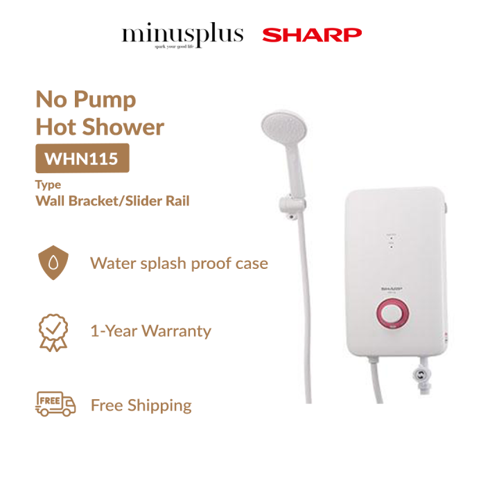 SHARP Water Heater (Non-Pump) Water Splash Proof Casing RoHS Compliant  WHN115B / WHN115SR | Lazada