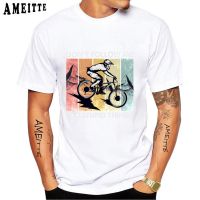 Bike Downhill Dont Follow Me I Do Stupid Things Cycling Print T-shirt New Mens Funny Bicycle Sports Boy Casual Tops White Tees XS-6XL