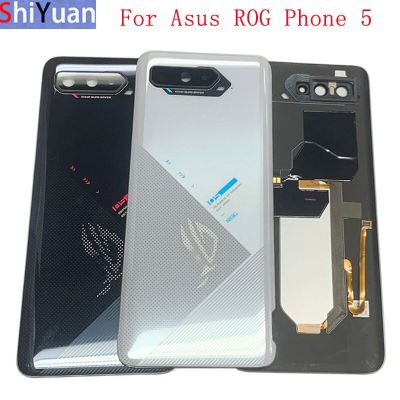 Battery Cover Back Rear Door Housing Case For Asus ROG Phone 5 ZS673KS Battery Cover With Camera Frame Lens Repair Parts