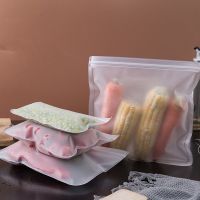 Reusable sealed bag three-dimensional PEVA food bag refrigerator fruit storage translucent PEVA fresh-keeping bag