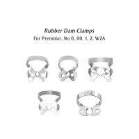 5ชิ้นล็อตยางเขื่อน C Lamps ทันตกรรมฟื้นฟู PREMOLAR เยอรมันเหล็ก CE ใหม่