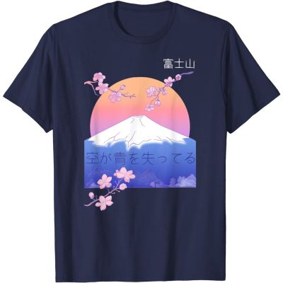 [S-5XL]T-shirt  เสื้อยืดแขนสั้นลําลอง พิมพ์ลายดอกซากุระ แฟชั่นสไตล์ญี่ปุ่นS-5XLS-5XL