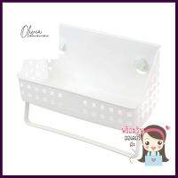 ตะกร้าแขวนติดผนังสูญญากาศ R1820 สีขาว KECHPLASTIC BASKET WITH SUCTION CUP R1820 WHITE **ด่วน ของมีจำนวนจำกัด**