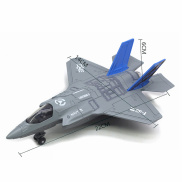 Mô hình máy bay chiến đấu F-35 làm bằng hợp kim có nhạc và đèn LED