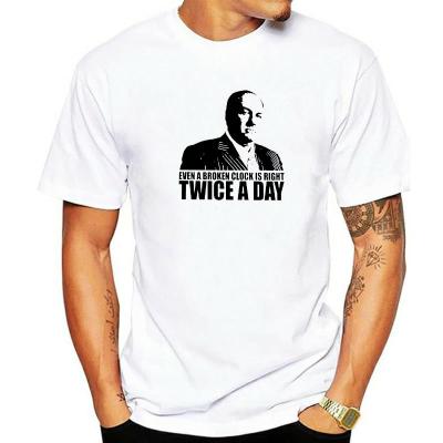 The Sopranos Tony Soprano Mens T Shirts Crime Drama Tv Series Bada Bing Novelty Tees Fitness T-Shirt Premium Cotton