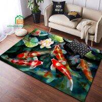 【cw】Fish 3d Realistic Pattern Cars for Bedroom Living Room Kitchen Floor Mats Home Decor Non-Slip Floor Pad Rug 14 Sizes 【hot】