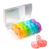 1Set Pill Organizer 2 Times a Day Weekly AM PM Pill Box Large Capacity 7 Day Pill Cases for Pills/Vitamin/Fish Oil/Supplements