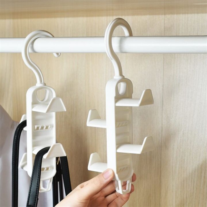 Space Saving Rotated Hanger Hooks Wardrobe Clothes Rack Hanger Organizer  Bag Hanger Shoes Belt Scarf Hanging